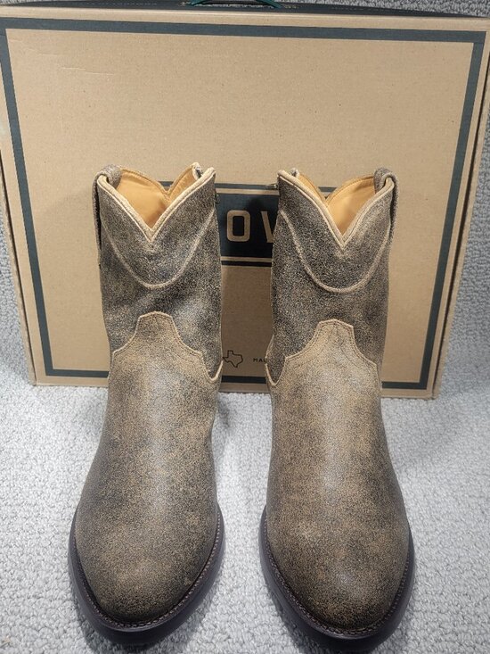 Tecovas The Dean Men\'s US Size 8.5 EE Granite Suede Western Zip Boots main image 5